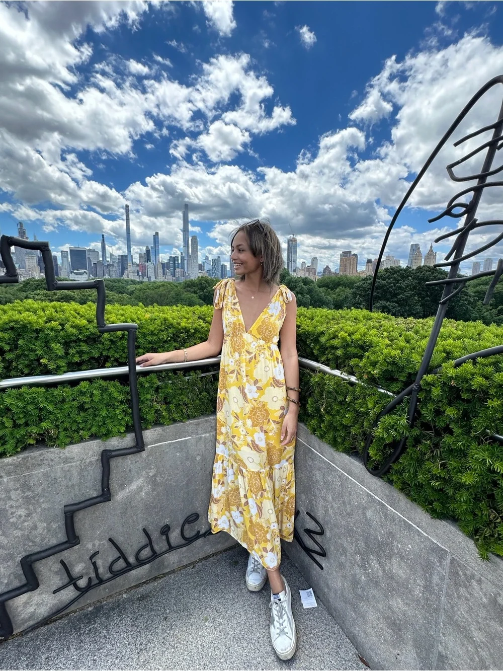 Abercrombie & Fitch Yellow Floral Maxi Dress